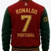 Ronaldo Portugal Varsity Jacket Back