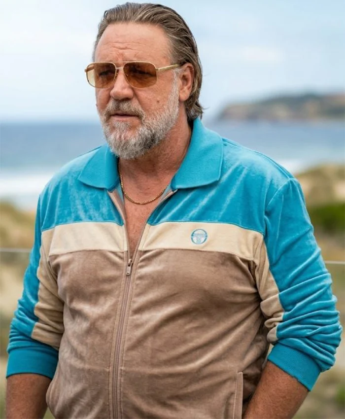 Russell Crowe Movie The Get Out 2026 Manco Kapak Colorblock Track Jacket