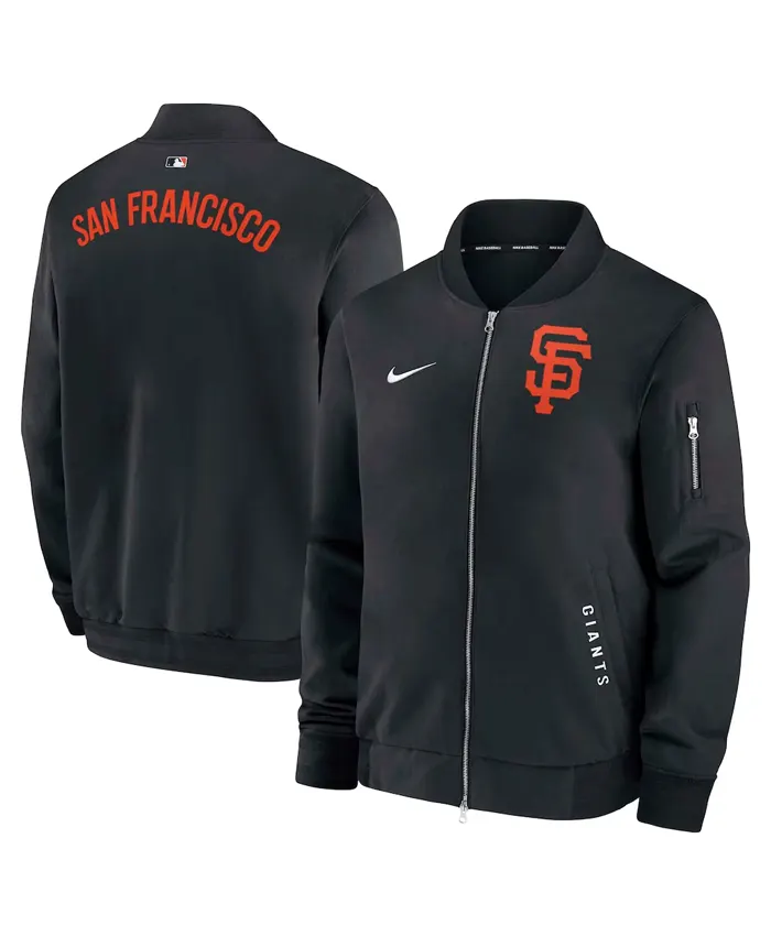 San Francisco Giants Nike Black Dugout Bomber Jacket