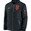 San Francisco Giants Nike Dugout Full-Zip Bomber Black Jacket