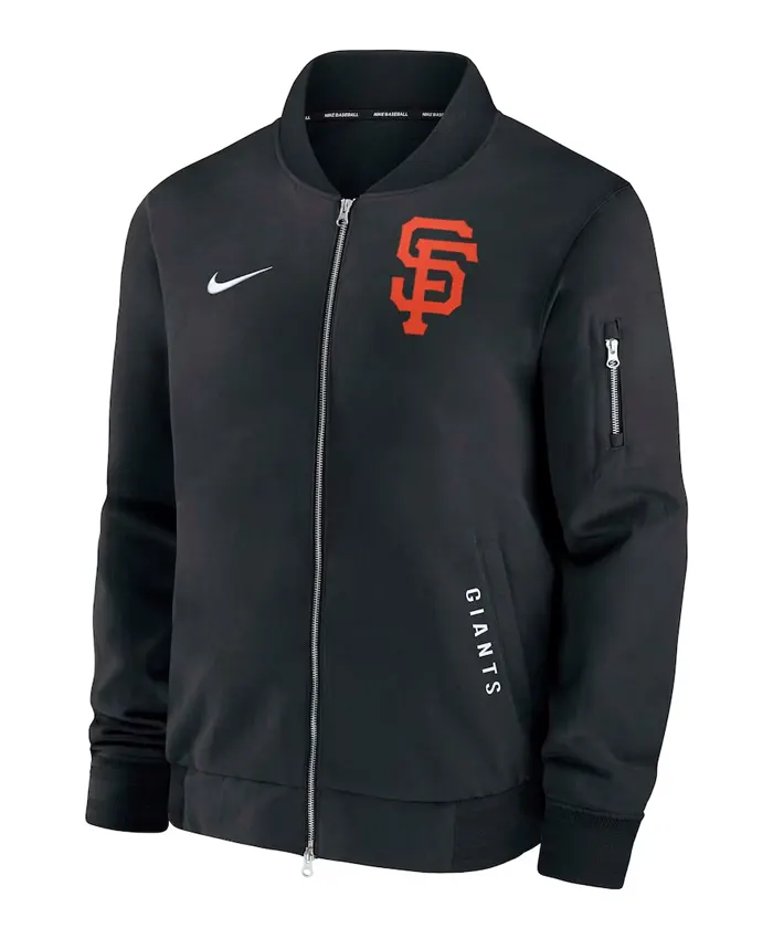 San Francisco Giants Nike Dugout Full-Zip Bomber Black Jacket