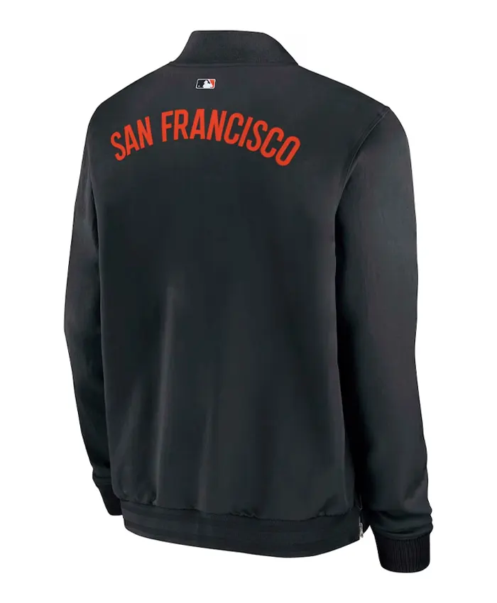 San Francisco Giants Nike Dugout Full-Zip Up Black Bomber Jacket