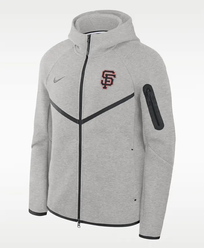 San Francisco Giants Nike Tech Black Fleece Windrunner Jacket