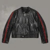 Shai Gilgeous-Alexander FIFA World Cup 2026 Final Gucci Black Leather Jacket