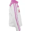 Ladies Ferrari Pink Leather Jacket