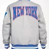 NY Giants Gray Varsity Wool Jacket