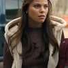 Sidney TV Series Ransom Canyon 2026 Heidi Grace Engerman Cropped Hooded Shearling Jacket