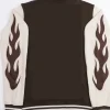 Skull Cross Embroidered Varsity Jacket For Sale