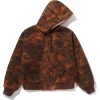 Solid 1st Camo Shark Zip-up Hooded Jacket