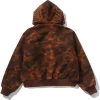 Solid 1st Camo Shark Zip-up Hooded Jacket Back