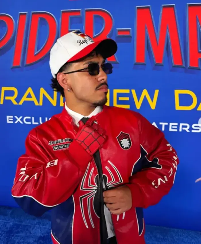 Spider-Man Brand New Day Premiere 2026 Cristian Andres Leather Moto Jacket