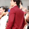 Spider-Man Brand New Day Press Tour Tom Holland Red Blazer Back