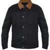 Spider-Man Brand New Day Tom Holland black cotton jacket with shirt-style collar