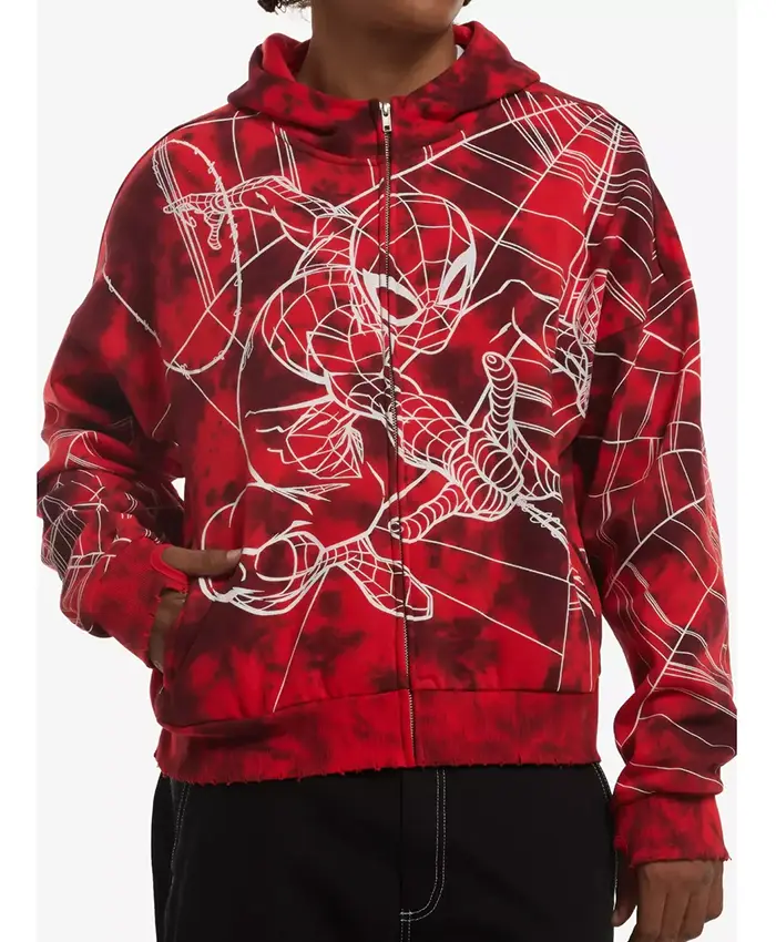 Spider-Man x Hombre Araña Tie-Dye Hooded Jacket