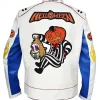Spooky Trick Or Treat Racer Leather Jacket Back