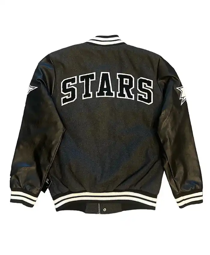 Stars Prospect Dallas Full Snap Varsity Jacket Back