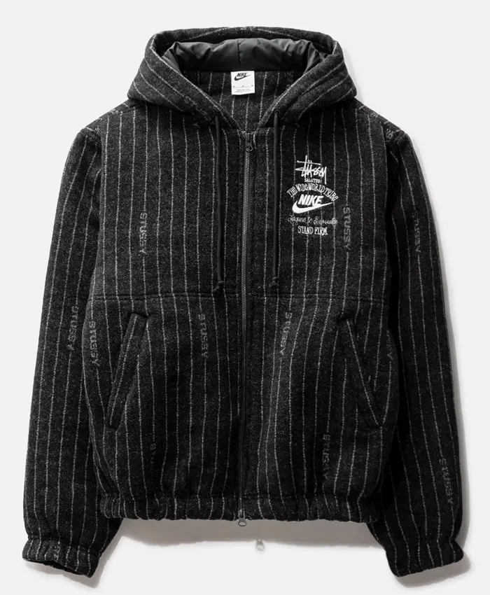 Stussy-x-Nike-Striped-Wool-Jacket-Black