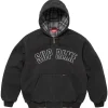 Supreme-Reflective-Arc-Hooded-Black-Work-Jacket