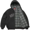 Supreme-Reflective-Arc-Hooded-Work-Jacket-Black