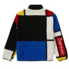 Supreme Reversible Colorblocked Fleece Jacket Back