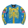 Supreme X Vanson Leather Bones Jacket Blue