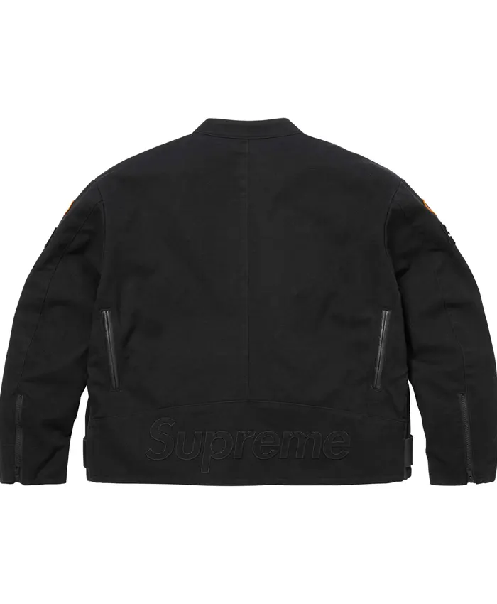Supreme X Vanson Leathers Cordura Jacket Black Back