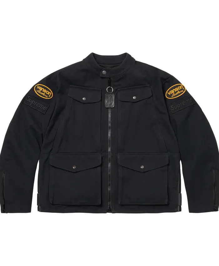 Supreme X Vanson Leathers Cordura Jacket - Black