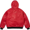 Supreme X Vanson Leathers Hooded Work Jacket Red Back