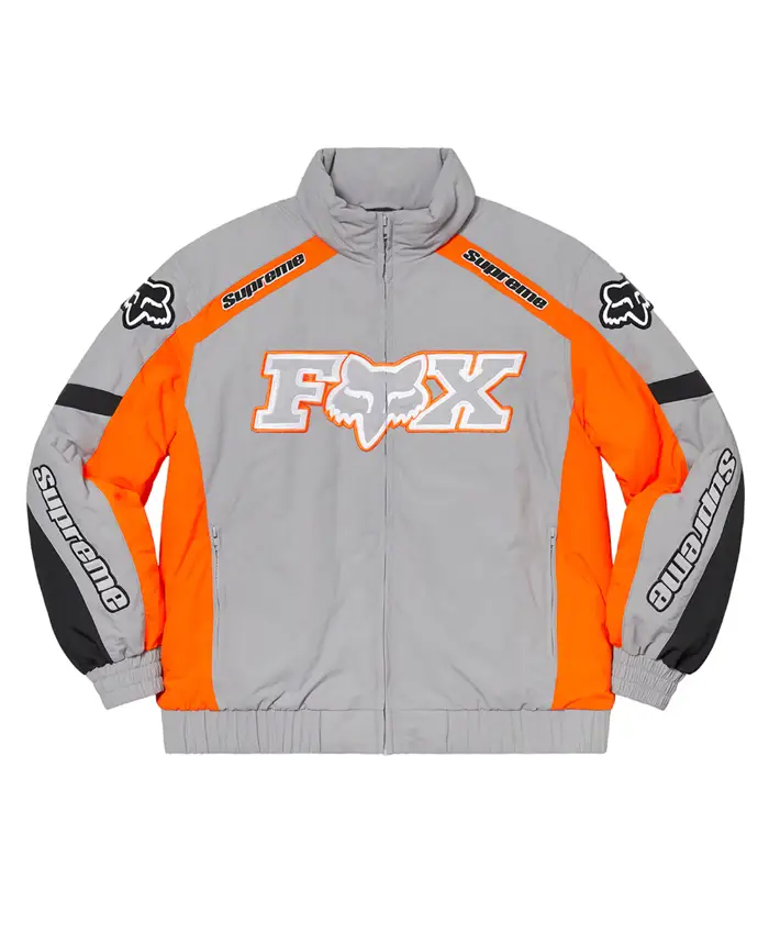 Supreme x Fox Racing Puffy Jacket Grey