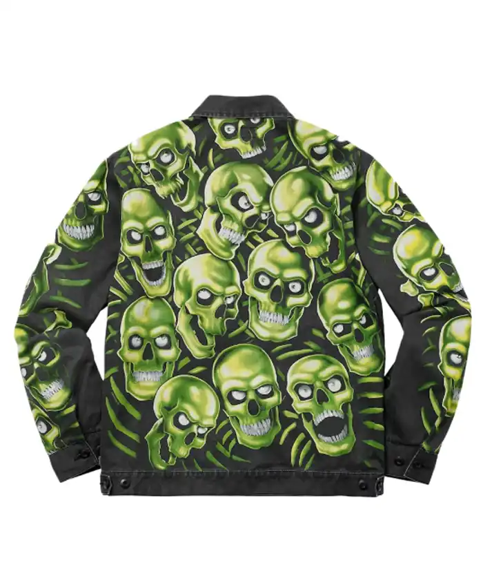 Supreme x Skull Pile Work Jacket Back