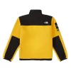 Supreme x The North Face Arc Logo Fleece Jacket Yellow Back