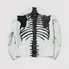 Supreme x Vanson Leather Bones Biker Jacket White Back