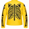 Supreme x Vanson Leather Bones Yellow Biker Jacket-Back