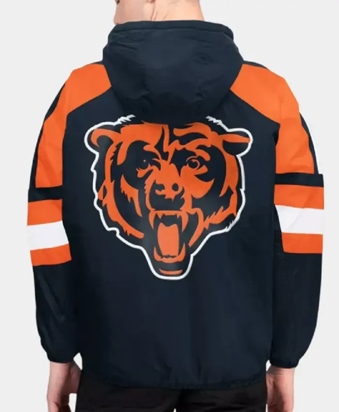 Target Chicago Bears Starter Pullover Jacket Back
