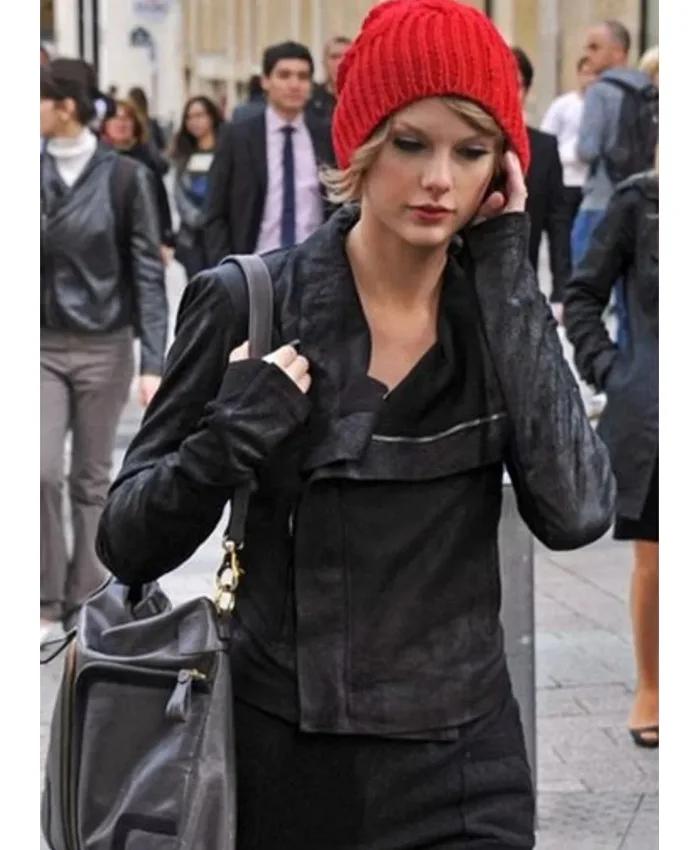 Taylor Swift Rick Owens Biker Leather Jacket