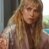 Teresa Palmer Movie The Get Out 2026 Sunny Satin Floral Silk Printed Robe