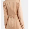The Bold And The Beautiful 2026 Brooke Logan Peach Suede Belted Blazer