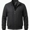 The Boroughs S01 Seth Numrich Grey Jacket Front