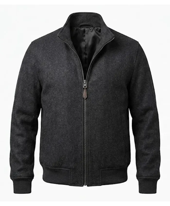 The Boroughs S01 Seth Numrich Grey Jacket Front