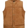Buy Classic Rough Out Leather Work Vest For Men