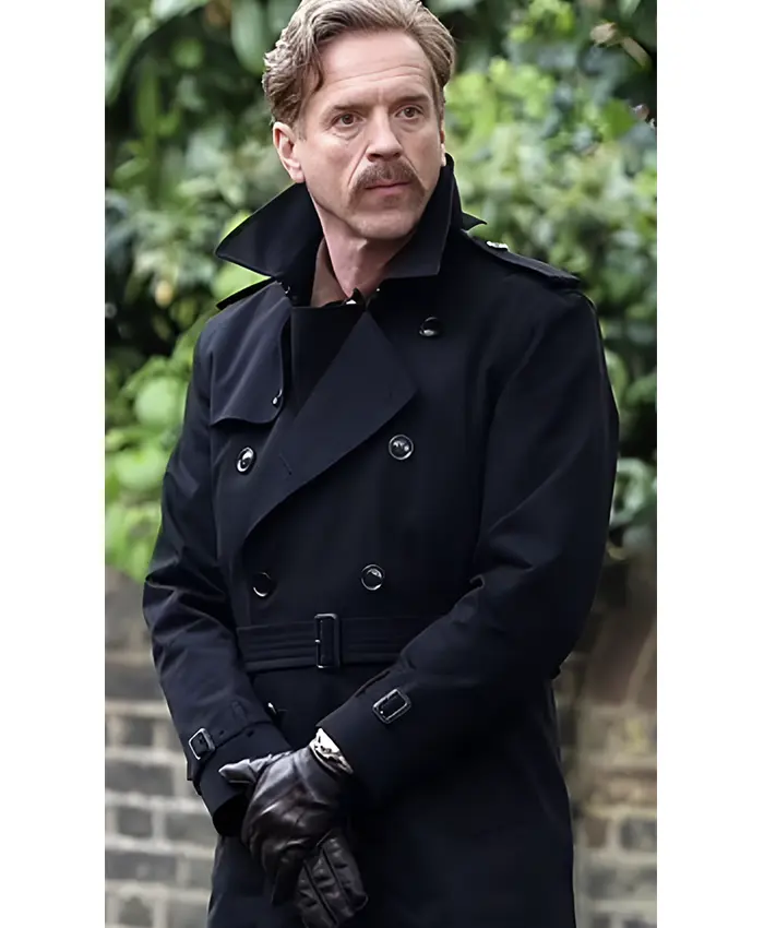 The Runner 2026 Damian Lewis Trench Coat Front