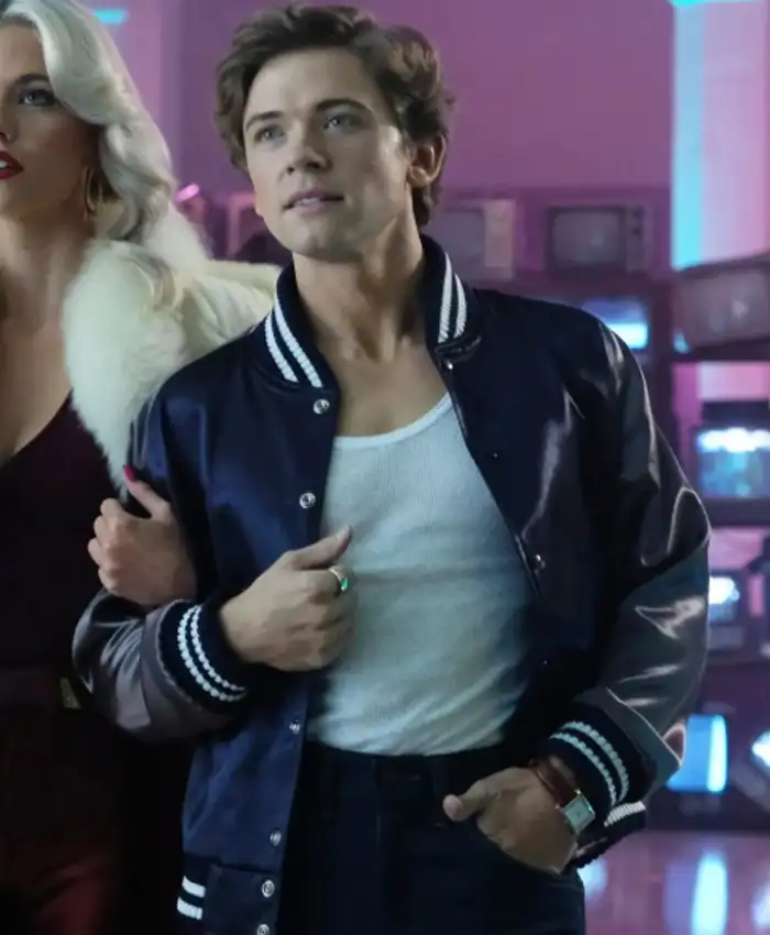 The Shards 2026 Bret Easton Ellis Satin Bomber Jacket