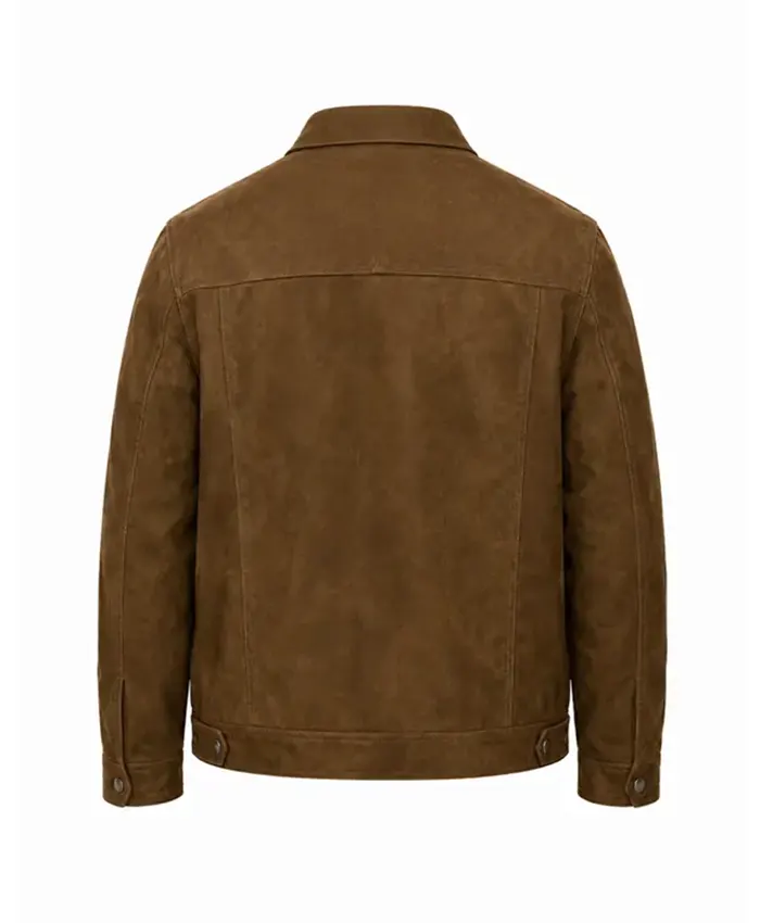 The Town That Takes Dean Richardson Brown Suede Jacket Back