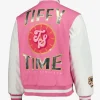 Tiffy Fanatics Fest NYC 2026 Pink Varsity Jacket Back