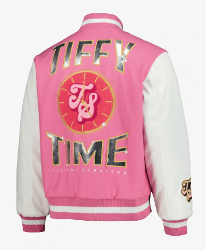 Tiffy Fanatics Fest NYC 2026 Pink Varsity Jacket Back