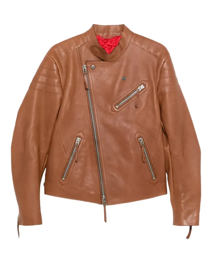 Tom-Ford-Brown-Leather-Biker-Jacket