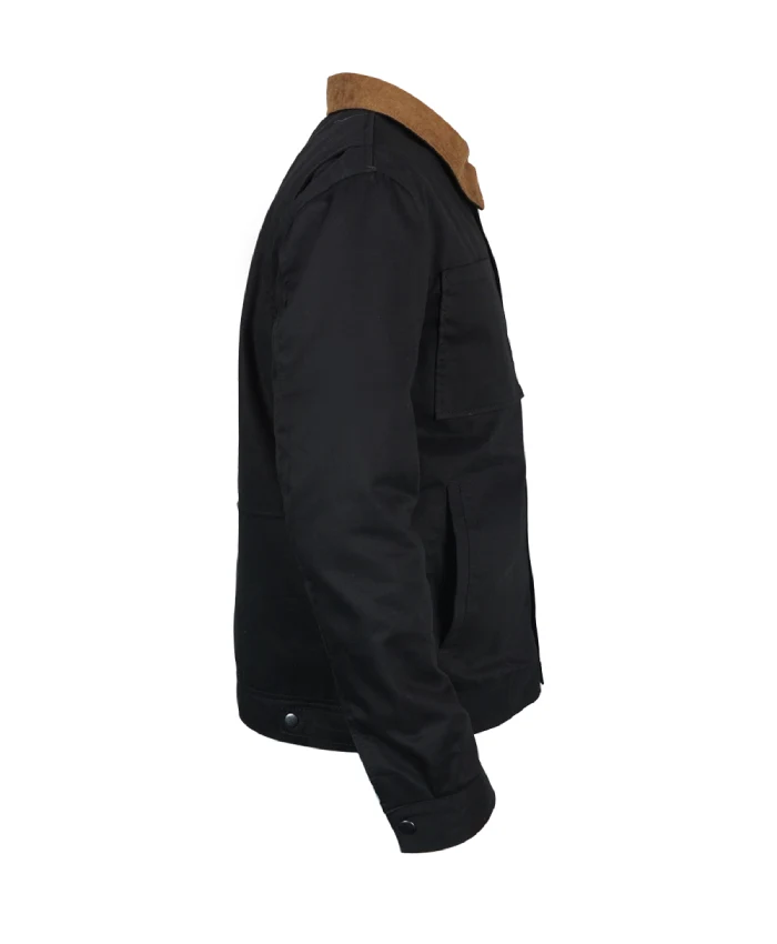 Spider-Man Brand New Day black cotton jacket with viscose lining and multiple pockets