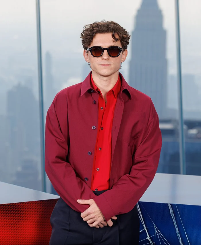 Tom Holland Spider Man New Day New York Red Jacket For Sale