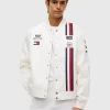 Tommy Hilfiger x Cadillac F1 Team White Bomber Jacket Front