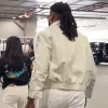 Trick Williams Fanatics Fest NYC 2026 White Leather Jacket Back